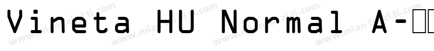 Vineta HU Normal A字体转换